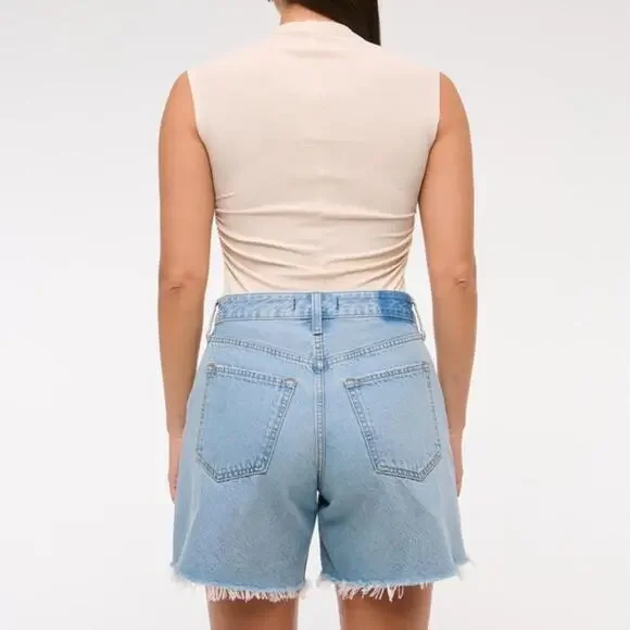 Abercrombie & Fitch Curve Love High Rise Loose Short Size 27 - Picture 7 of 7